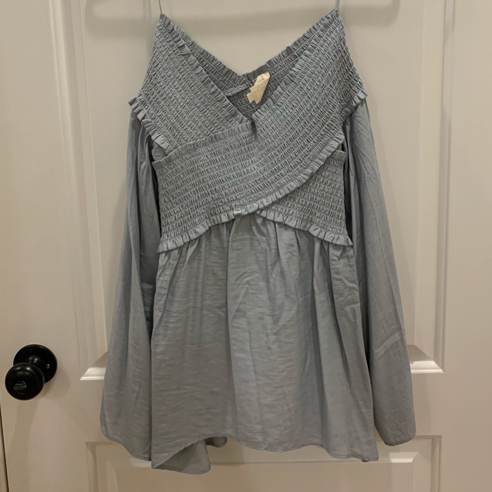 Strapless long sleeve top!